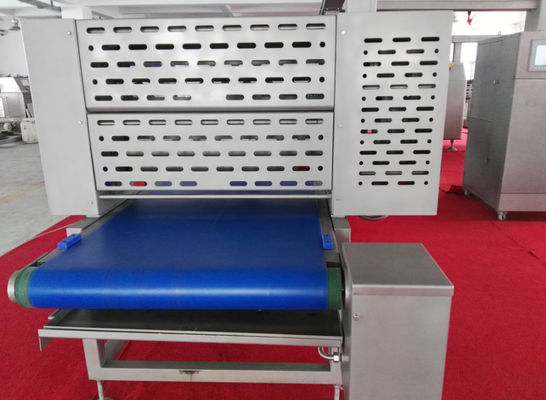 주문 Flatbread 반죽 가공을 위한 4500 Kg/Hr 수용량을 가진 Heatable 절단기 반죽 Laminator 기계 온라인 제조