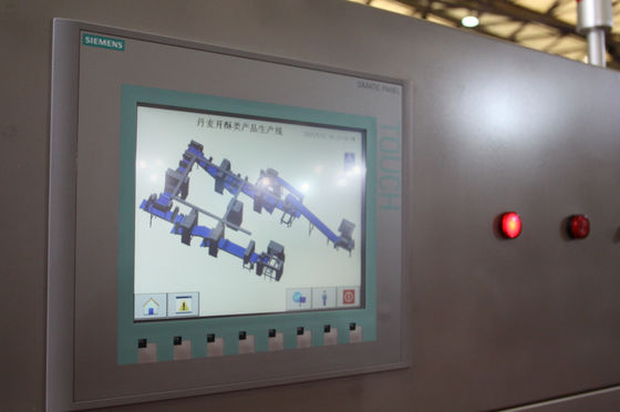주문 다른 모양 생과자 제품을 위해 유효한 시멘스 PLC 반죽 Laminator 기계 영상 온라인 제조