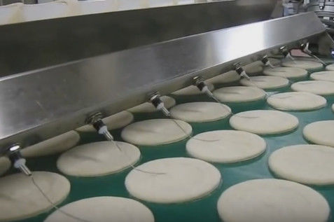주문 쉬운 청결한 피자 자동적인 기계는, 3000 Kg /Hr 상업적인 피자 장비를 출력했습니다 온라인 제조