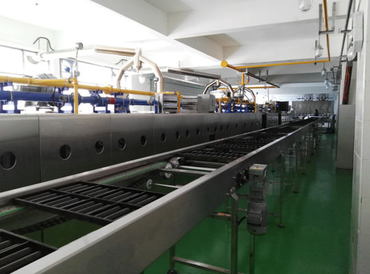 주문 갱도 오븐과 냉각 장치를 가진 직경 150 mm 피타 생산 라인 온라인 제조