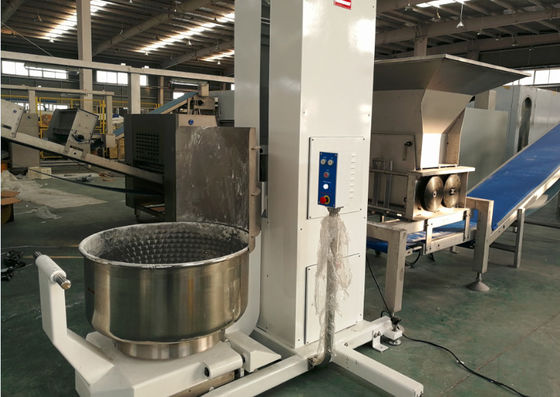 주문 산업 박판으로 만들어진 반죽 구획 Laminator 200 Kg 양 반죽 믹서 & 그릇 기중기 온라인 제조