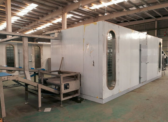 주문 1200 kg /h-1500kg/h 자동 어는 반죽 Laminator 기계, 임시 직원과 가진 기계를 만드는 과자용 반죽. - 40 ℃의 온라인 제조