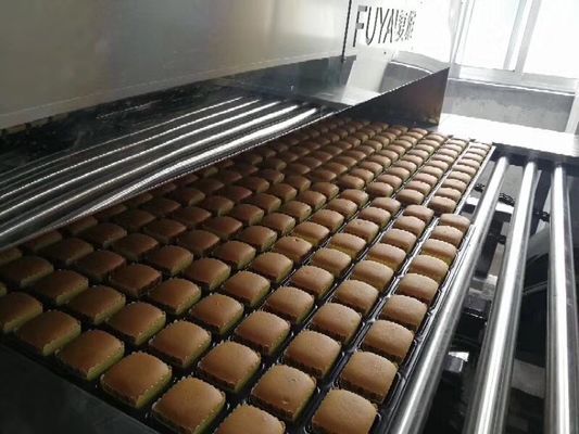 주문 시폰 케이크 prodcution를 위한 400kg /hr 수용량을 가진 튼튼한 케이크 통기 통풍 믹서 체계 온라인 제조